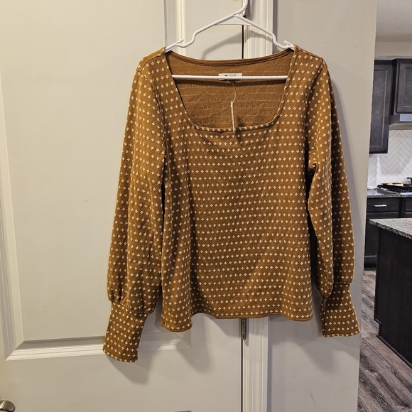 Madewell Floral Jacquard Square-Neck Top - Picture 4 of 7